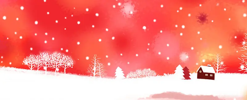 圣诞节冬季卡通海报背景