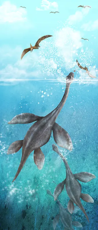 水中的恐龙