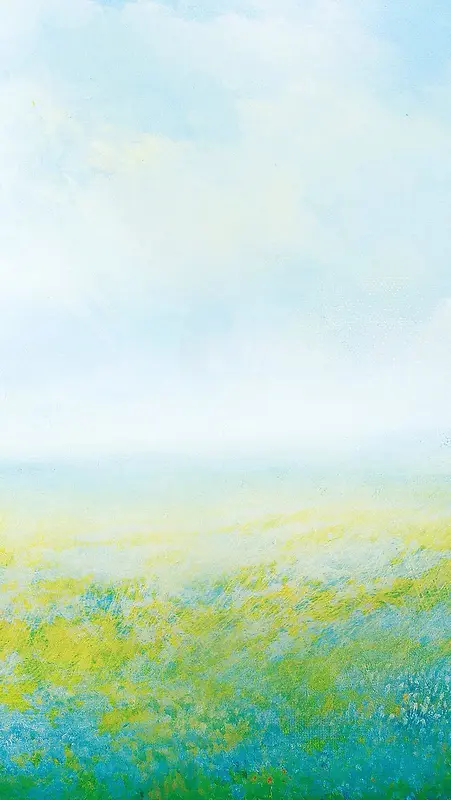 绿色手绘H5背景