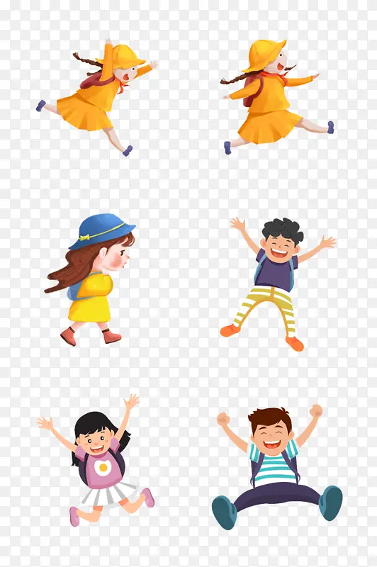 放学过六一的小孩子PNG图片素材下载_图片编号qvrrrelk-免抠素材网