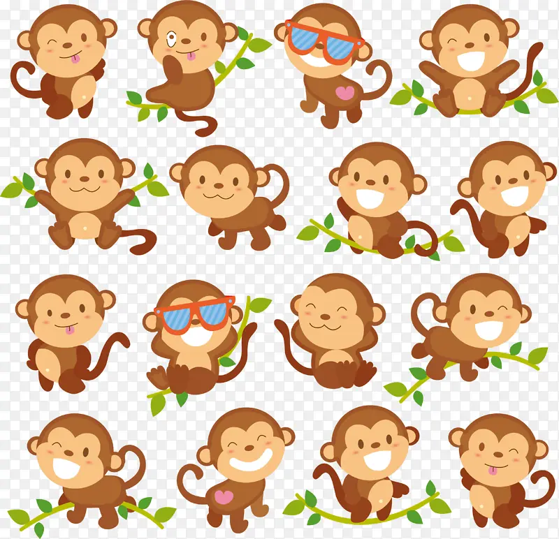 可爱小猴子一系列