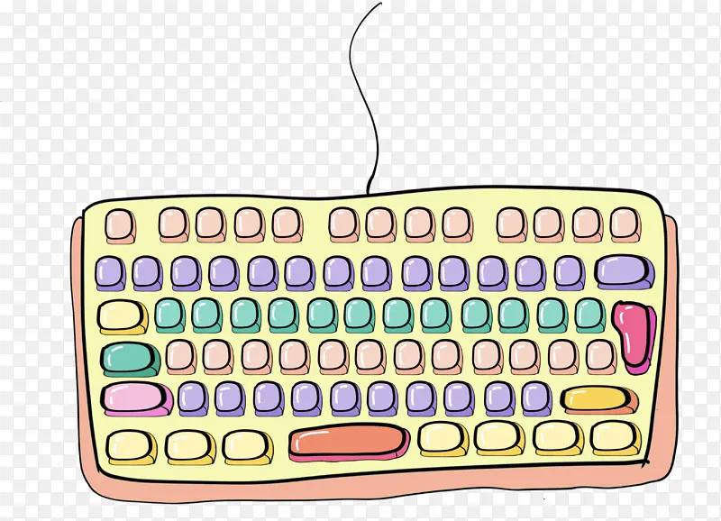 卡通可爱键盘