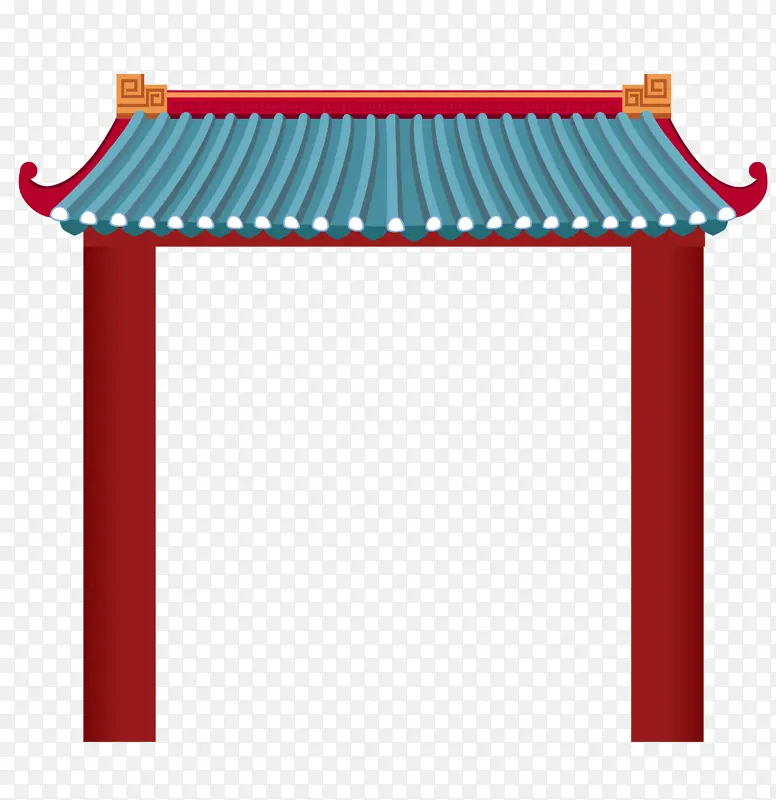 中国风古典屋檐边框