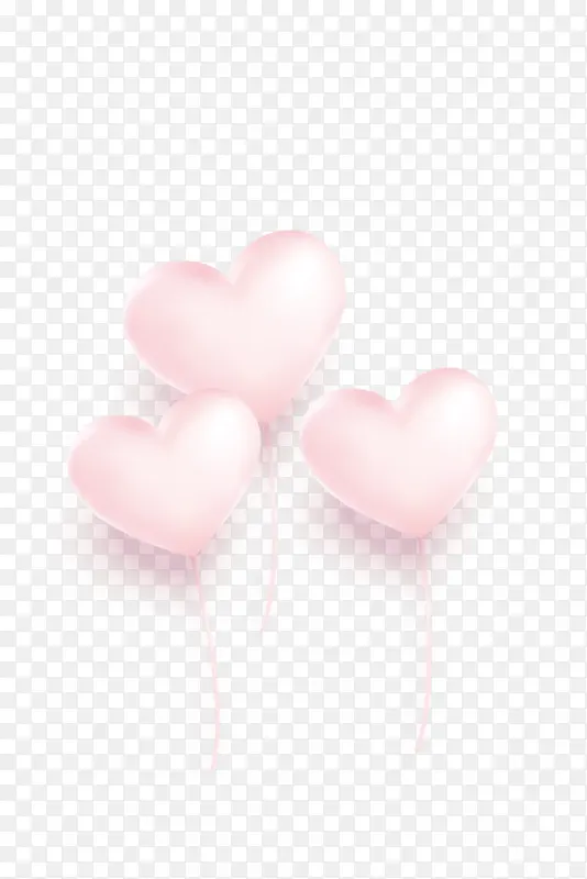 情人节爱心粉气球