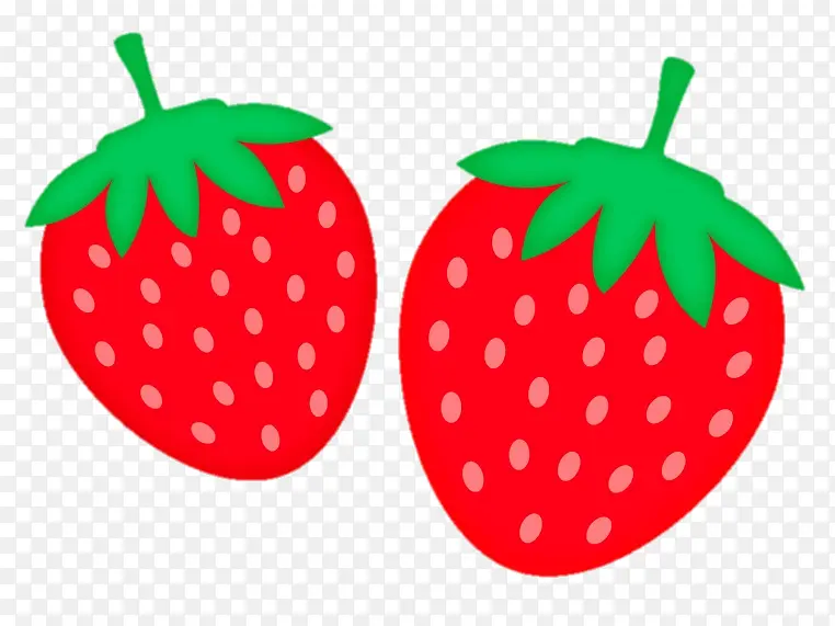 草莓水果卡通图片