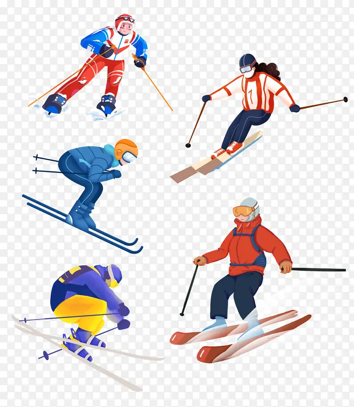 滑雪运动员合集