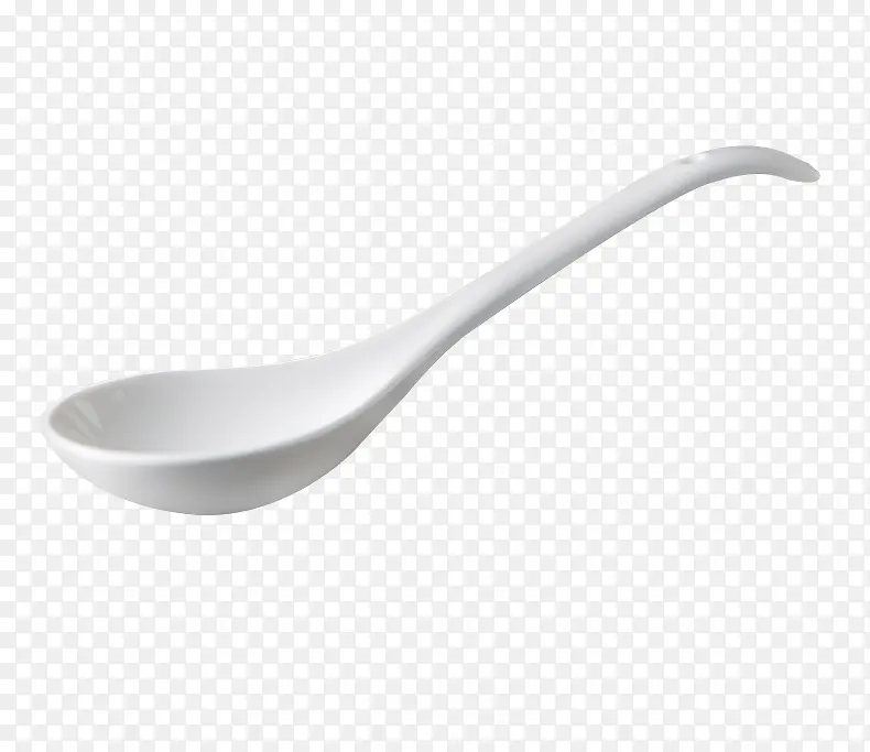 白色的陶瓷勺子