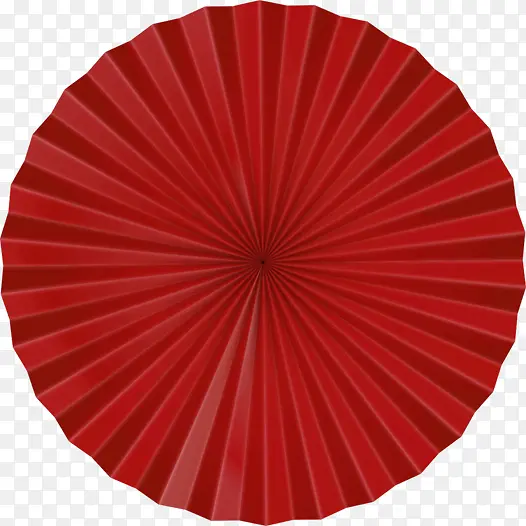 红色的折扇子