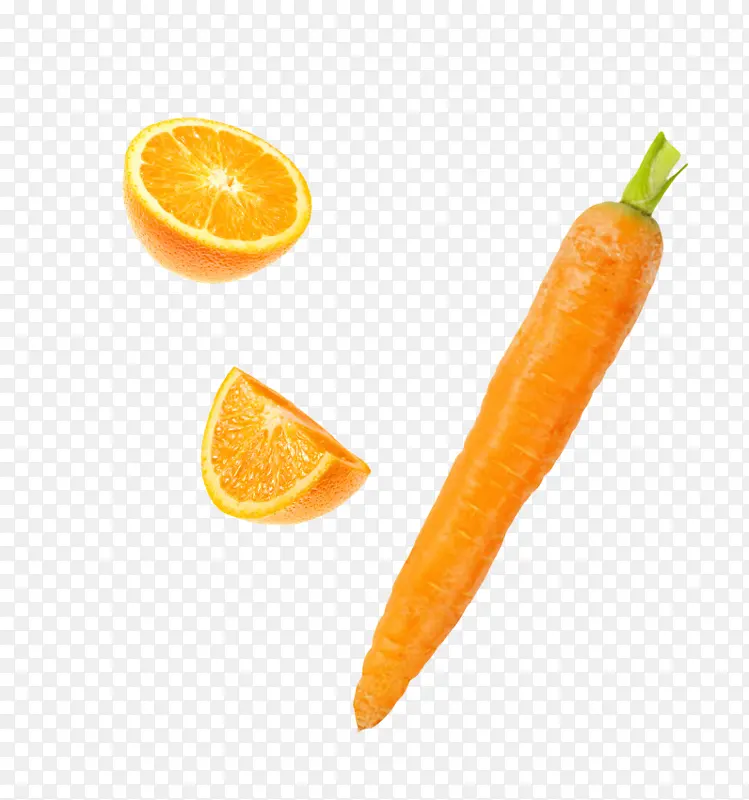 蔬菜水果橙子胡萝卜维生素果蔬 红萝卜