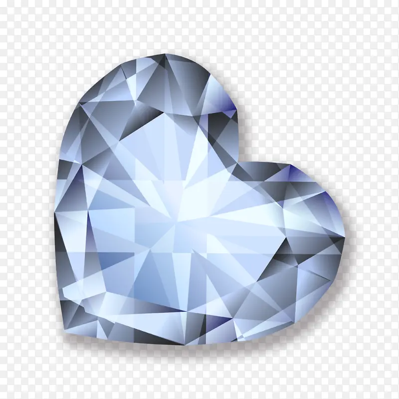 爱心形状的钻石