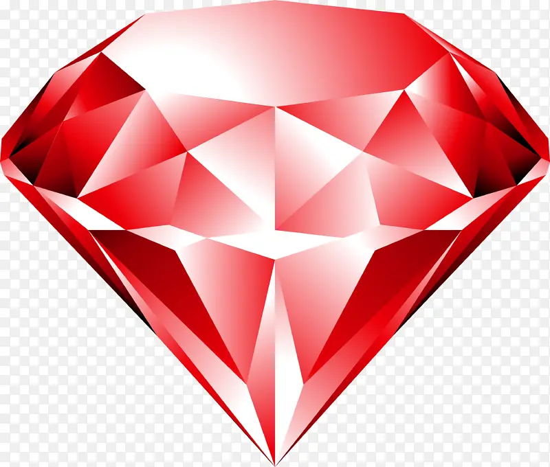 红色的钻石宝石
