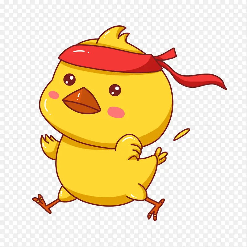 奔跑的小鸡动物设计