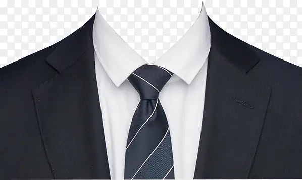 西装黑色条纹领带