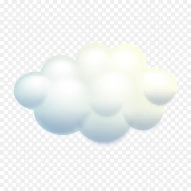 3d白色云朵