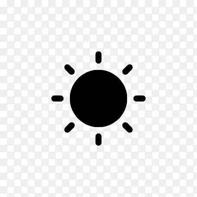 太阳紫外线亮度icon线性小图标PNG