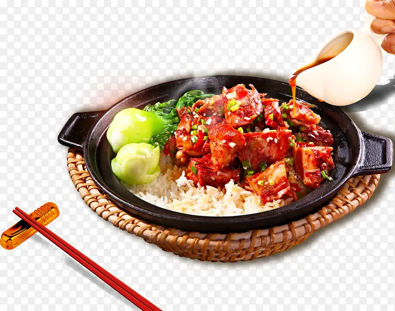 鸡肉煲仔饭