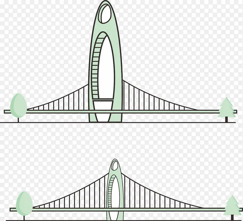 广州地标猎德大桥广州特色建筑广州剪影
