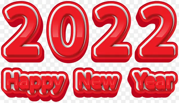 2022红色Happy New Year