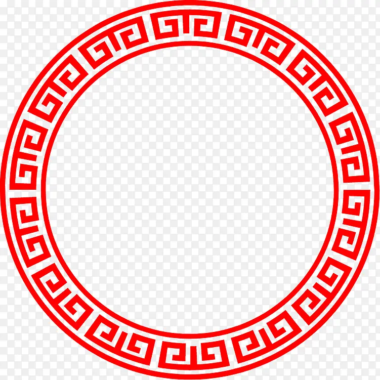 中国传统古典回纹边框元素