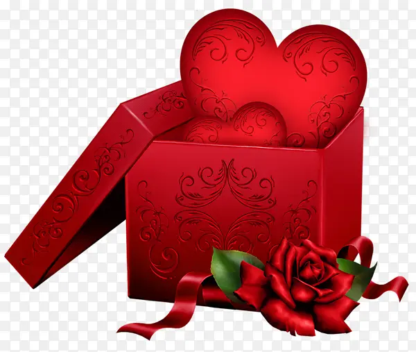 情人节礼物盒子玫瑰
