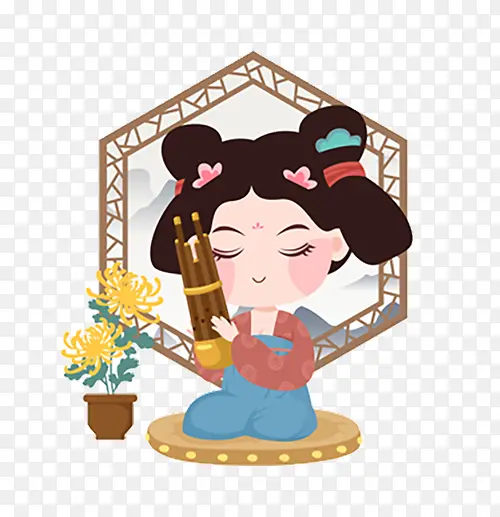 国潮风 管乐 唐朝仕女