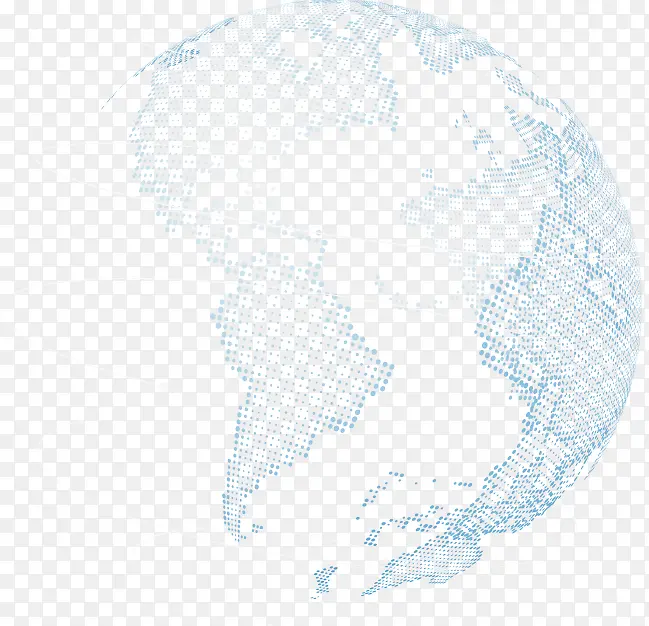 蓝色地球 蓝色渐变 地球 世界地图