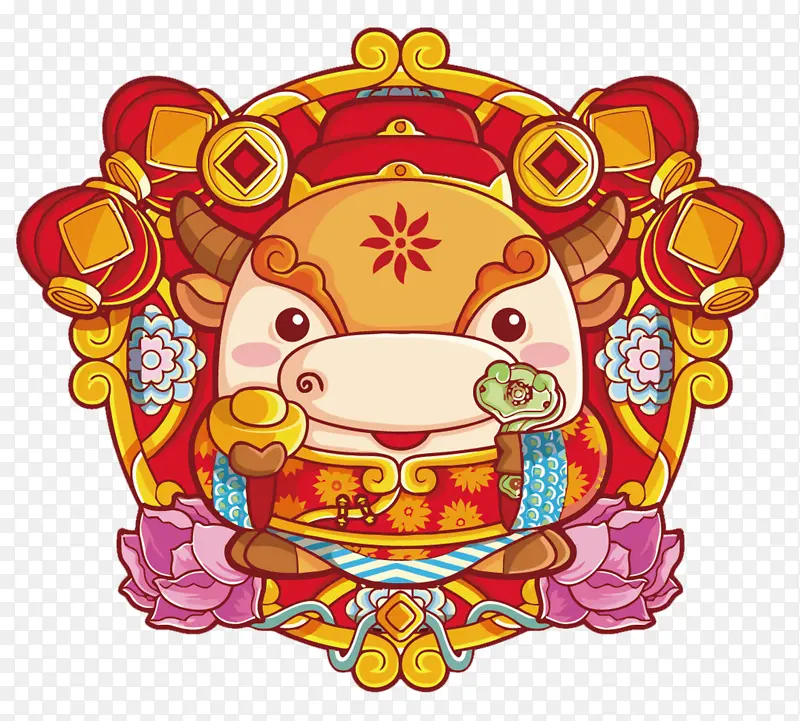 牛年卡通素材，可爱牛牛PNG图片素材下载_图片编号qlggnvxv-免抠素材网