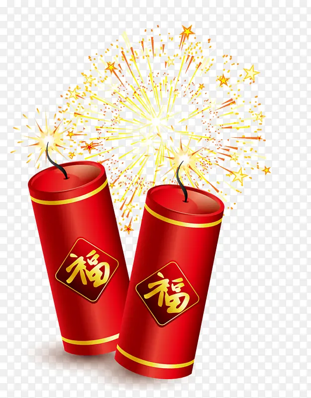 新年鞭炮烟花素材