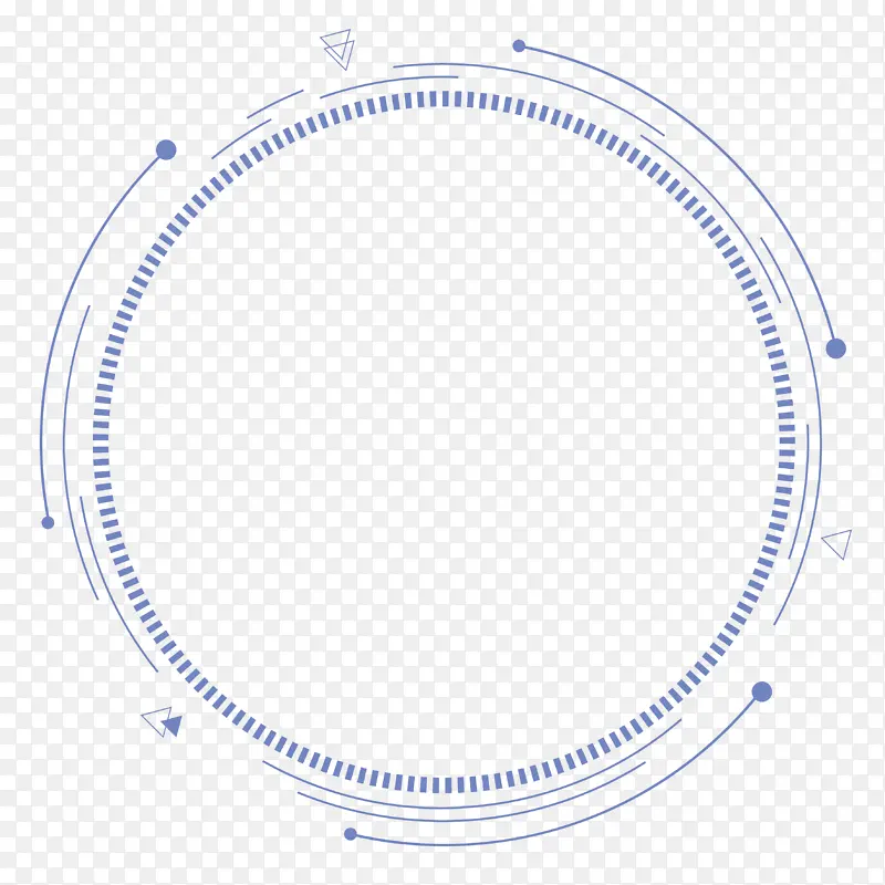 浅蓝色科技圆弧简约边框