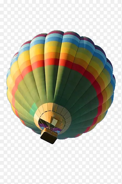天空中飞翔的彩色热气球