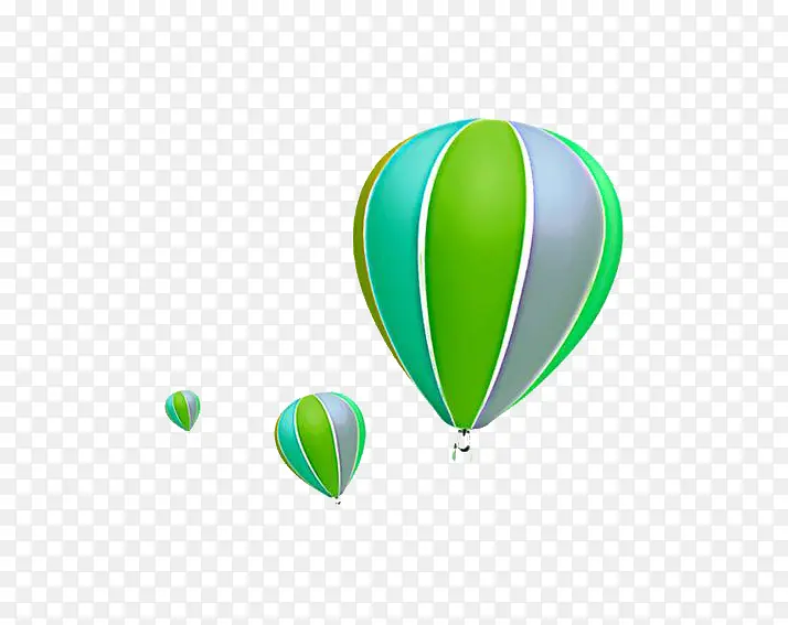 绿色热气球装饰物