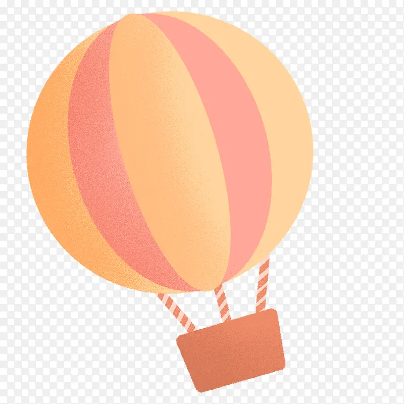 手绘卡通热气球氢气球免扣元素