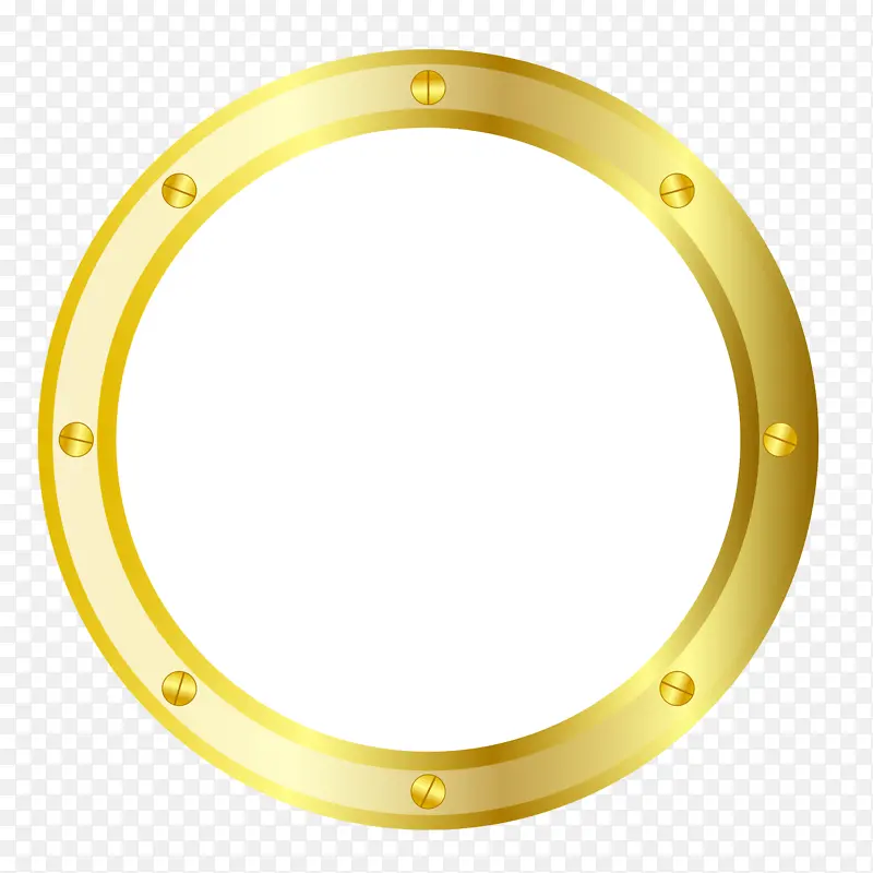 游戏边框 质感边框 细节 圆环金色