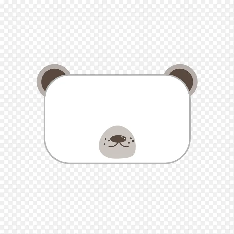 可爱动物熊猫对话框文本框