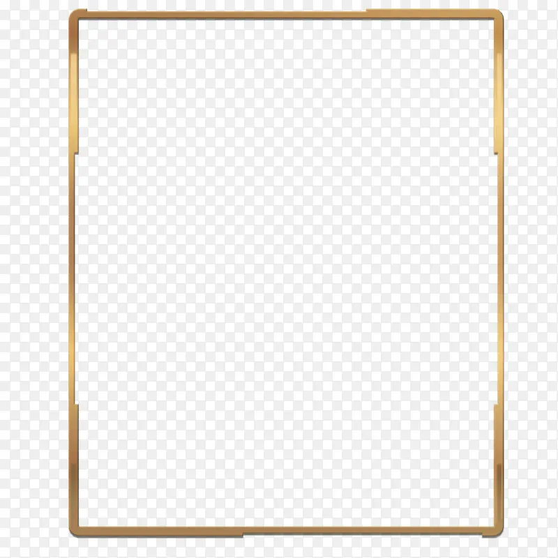 游戏边框 质感边框 细节金色方形