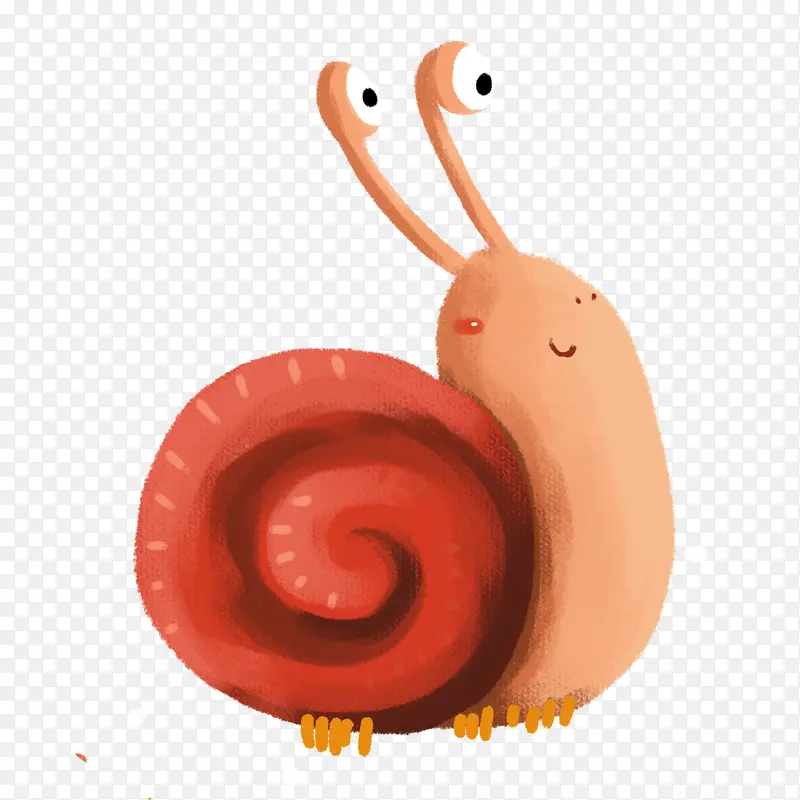 卡通可爱的小蜗牛