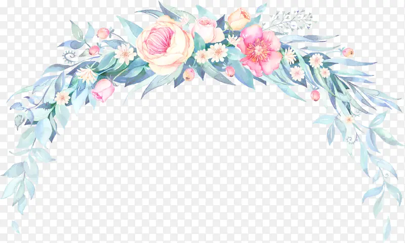 小清新花朵 手绘画