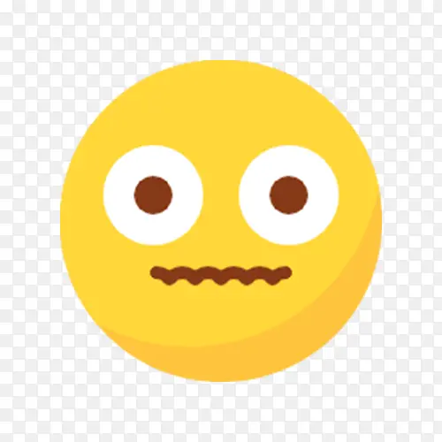 黄色害怕的表情