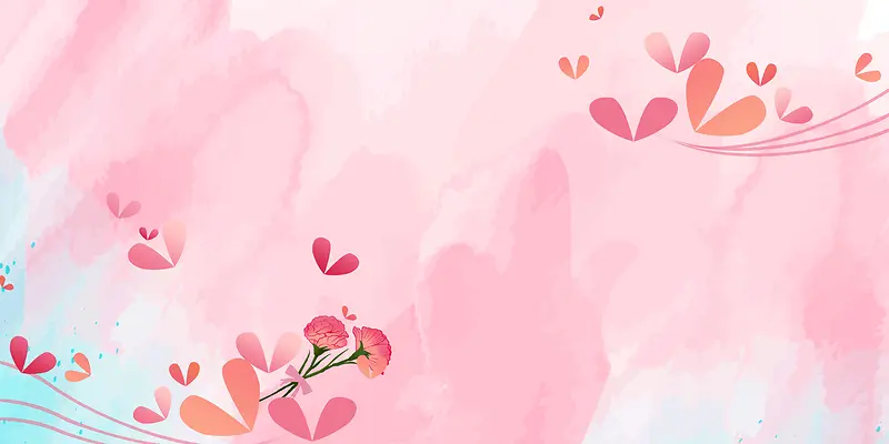 粉色浪漫花朵美丽背景