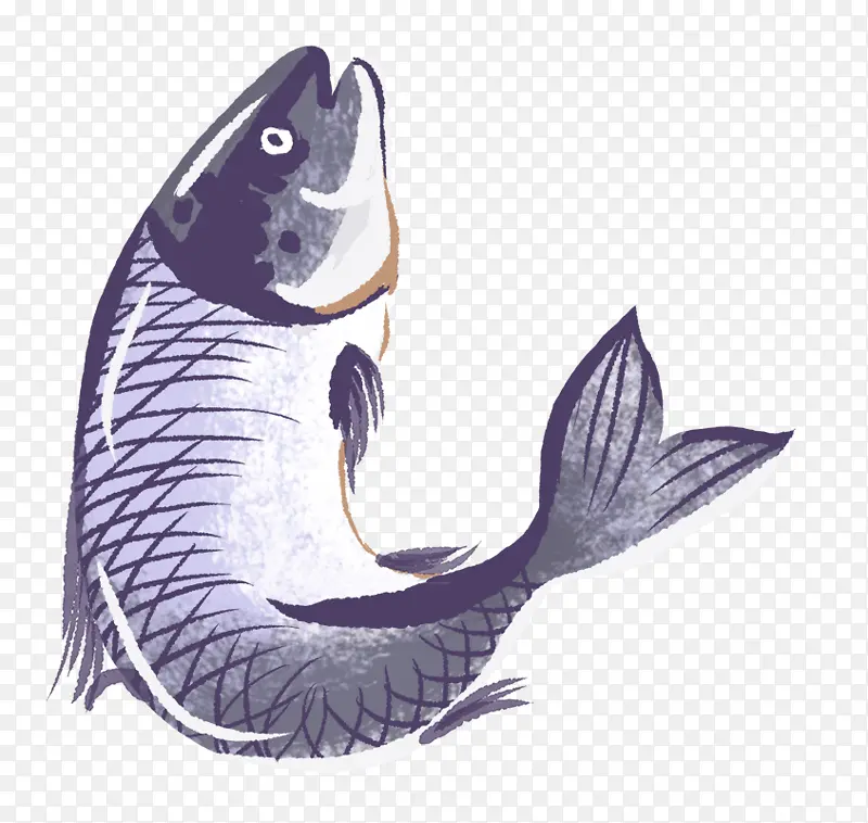餐饮广告之卡通生鲜鱼设计