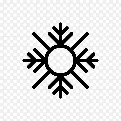 简单雪花元素