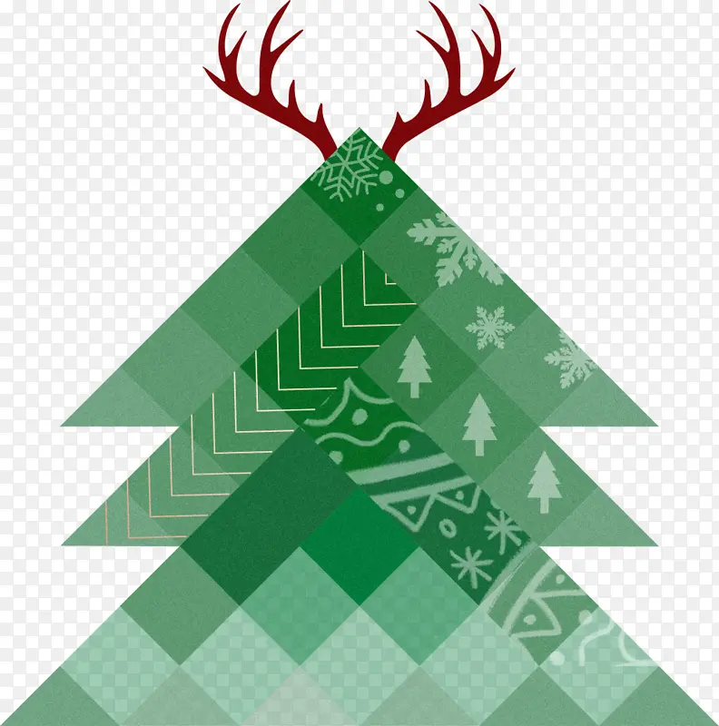 绿色圣诞树素材