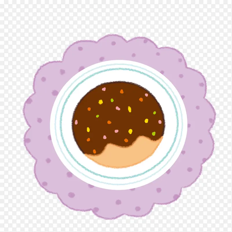 紫色托盘巧克力饼干