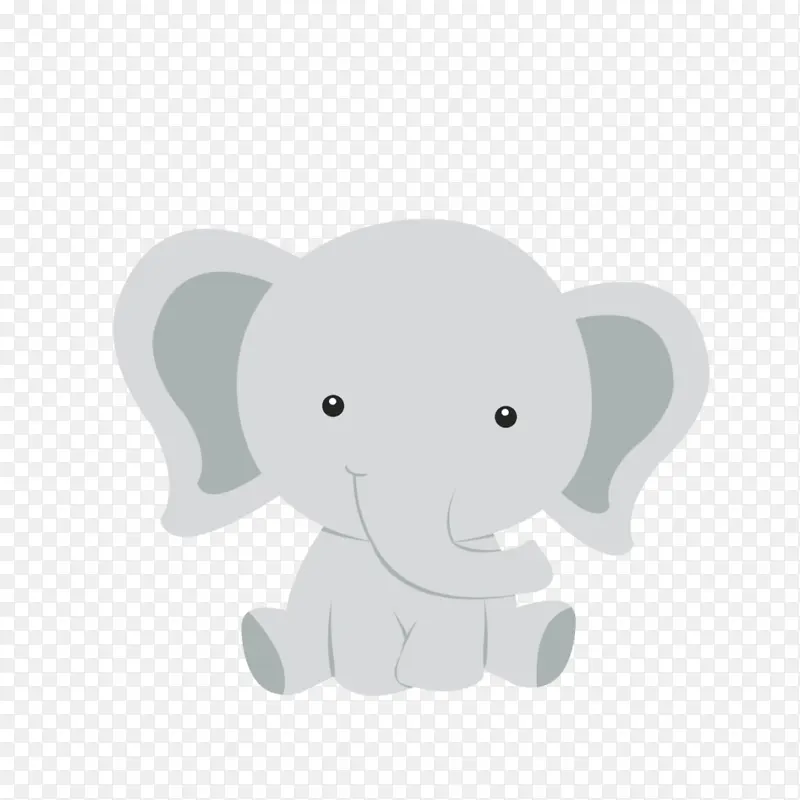 一只可爱的小象