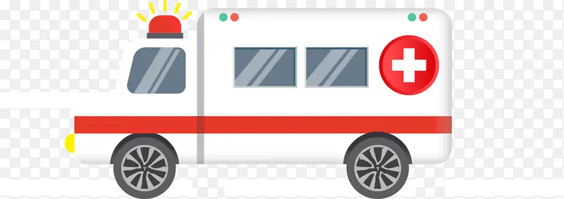 彩色救护车卡通形象