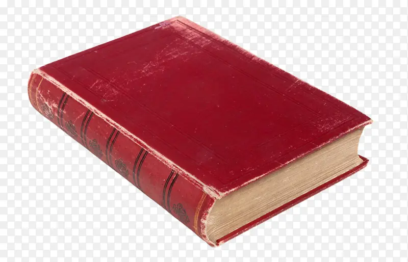 一本古老的书红色