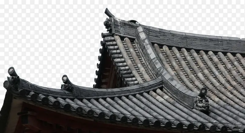 中国风古建筑屋顶屋角