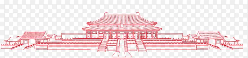 古代建筑手绘