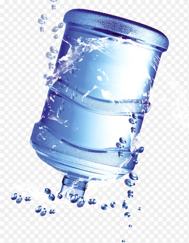 蓝色桶装矿泉水