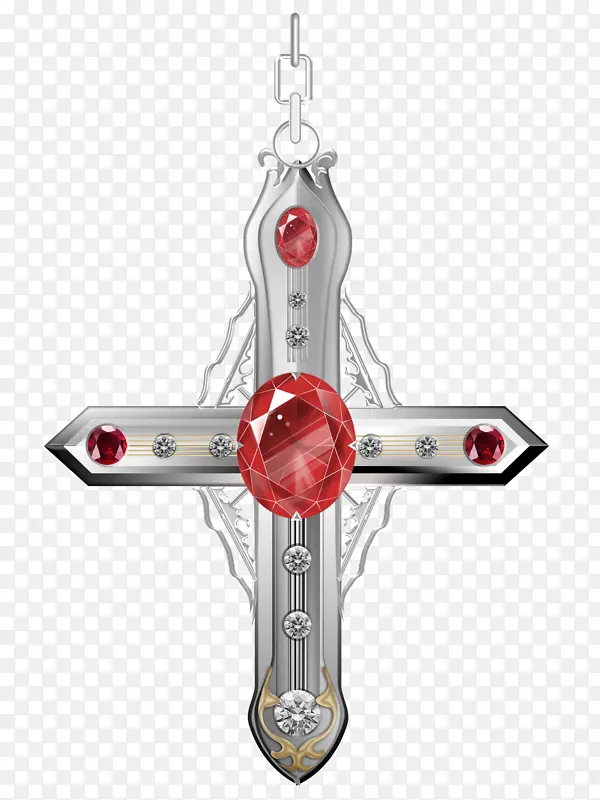 十字架个性珠宝十字吊坠